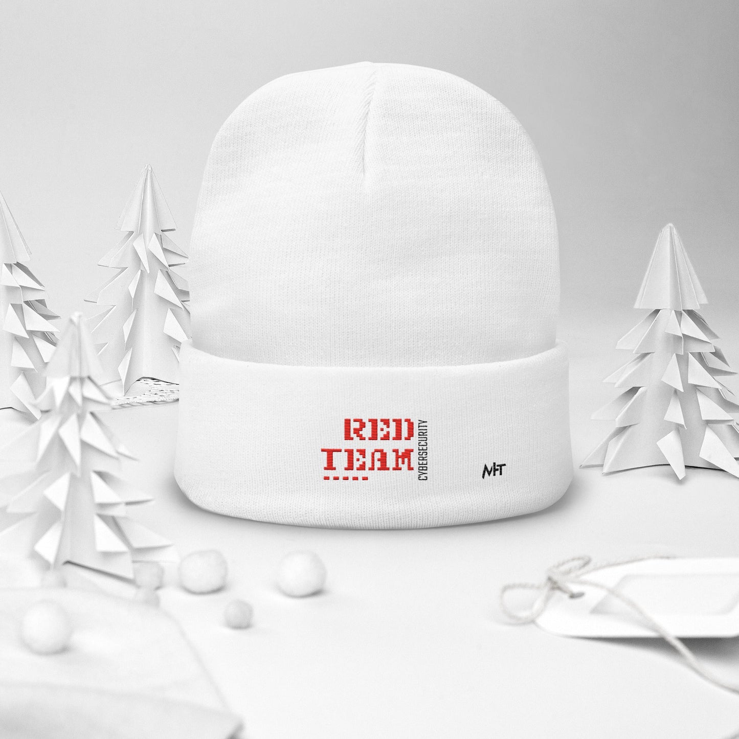 Cyber Security Red Team V15 - Embroidered Beanie by DarkByteGear