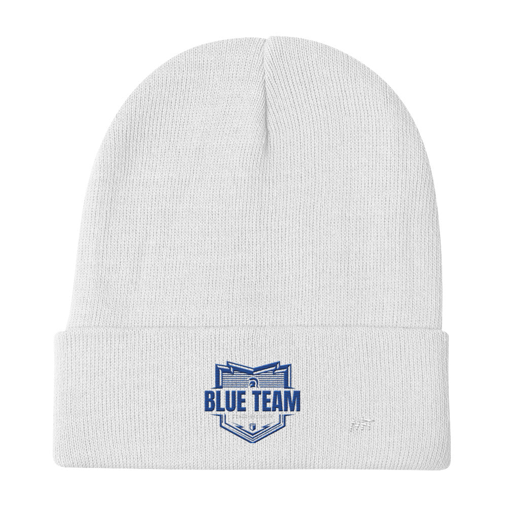 Cyber Security Blue Team - Embroidered Beanie by DarkByteGear
