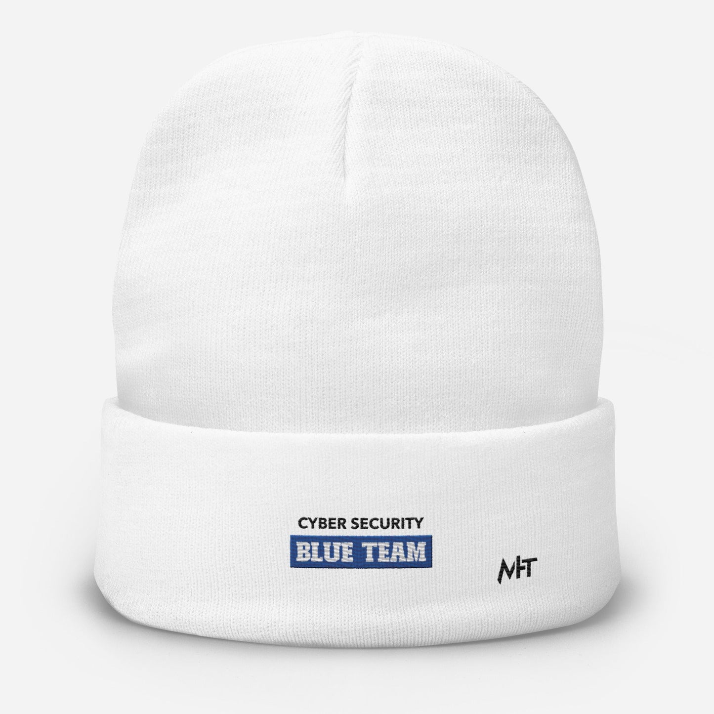 Cyber Security Blue Team V10 - Embroidered Beanie by DarkByteGear