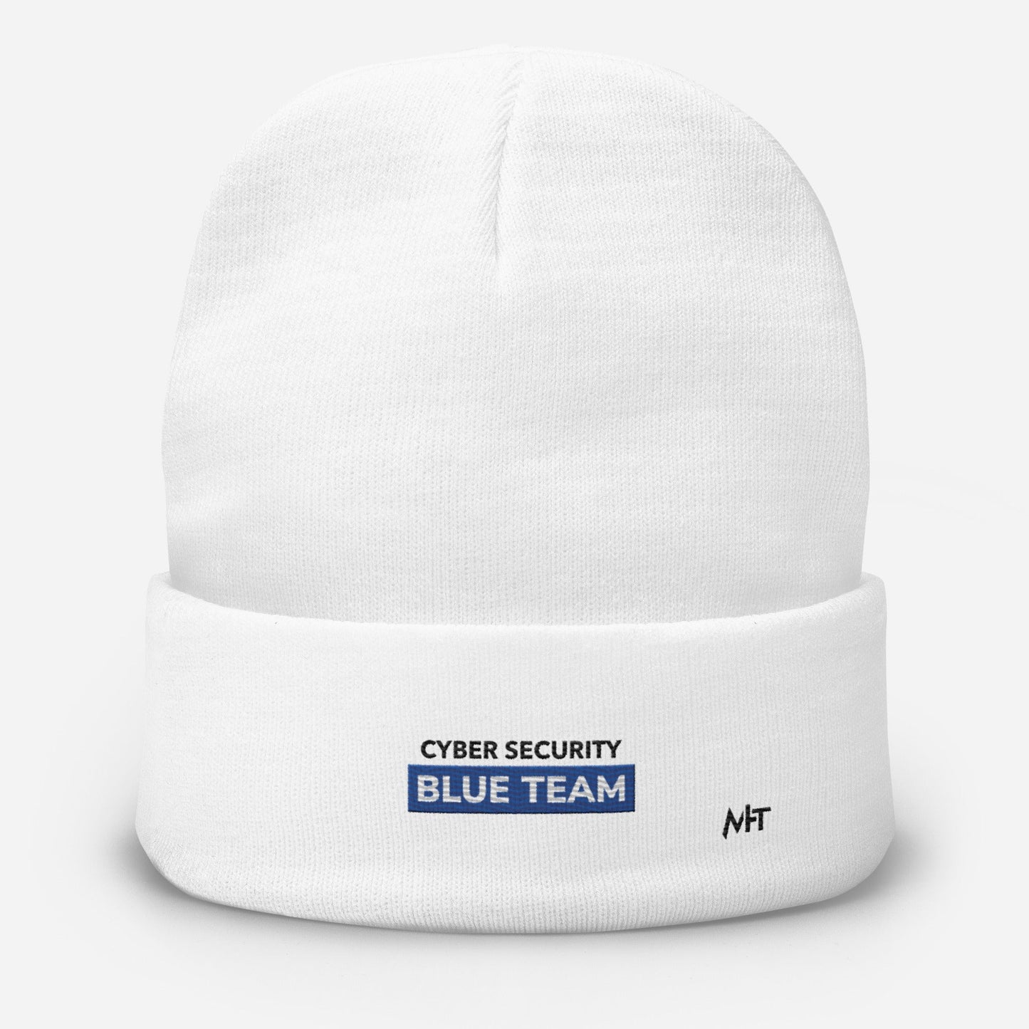 Cyber Security Blue Team V11 - Embroidered Beanie by DarkByteGear