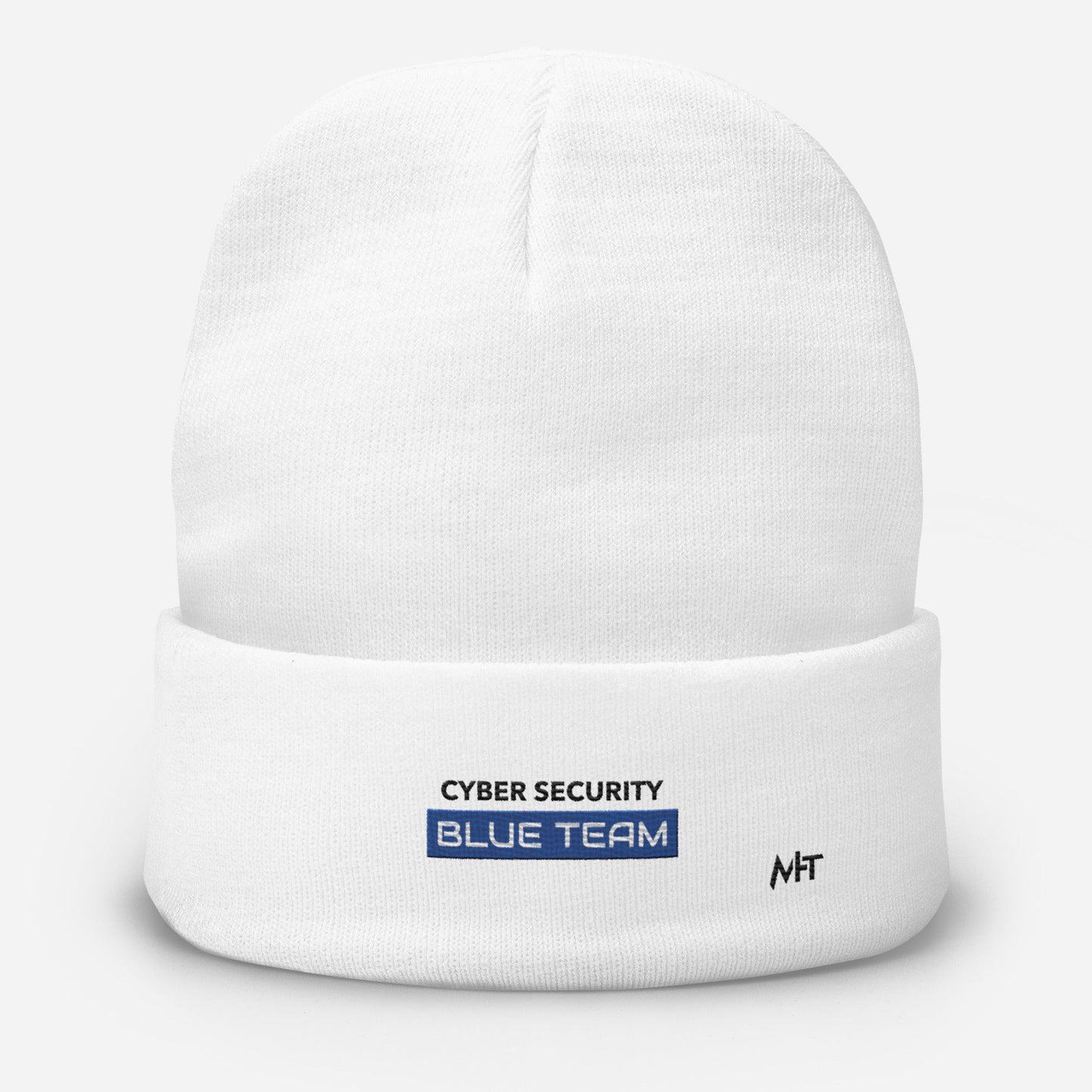 Cyber Security Blue Team V12 - Embroidered Beanie by DarkByteGear