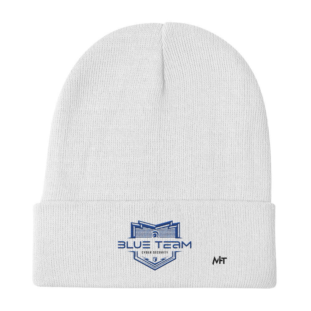 Cyber Security Blue Team V15 - Embroidered Beanie by DarkByteGear
