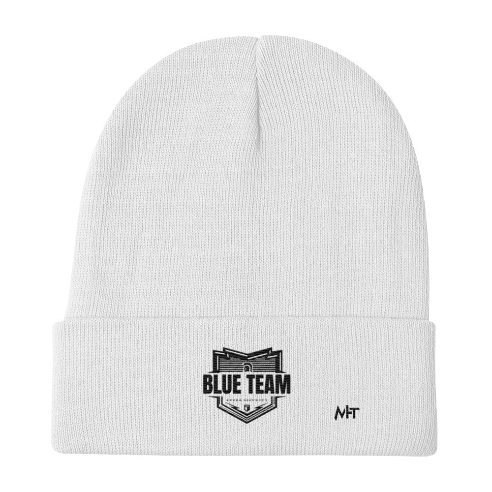 Cyber Security Blue Team V1 - Embroidered Beanie by DarkByteGear
