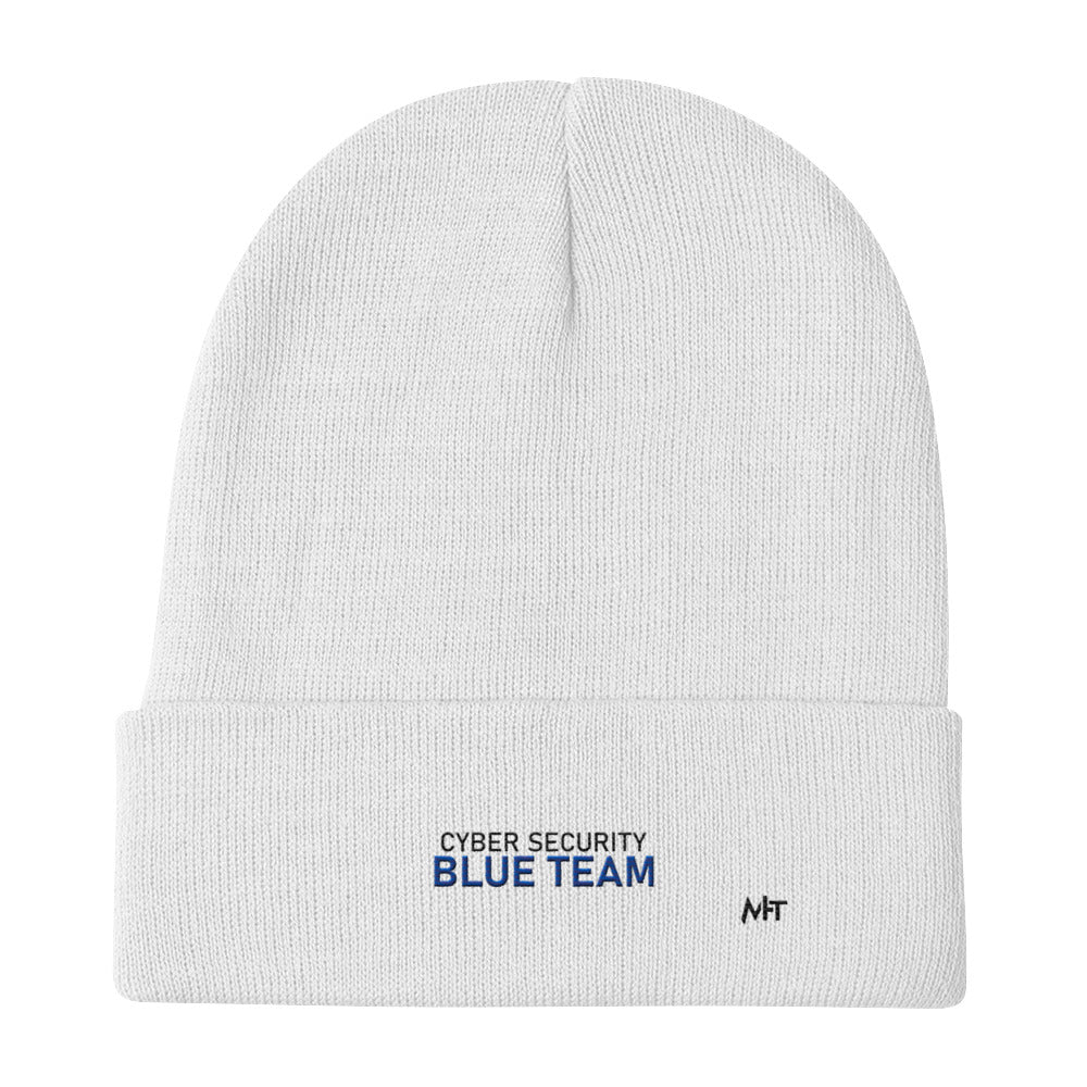 Cyber Security Blue team V4 - Embroidered Beanie by DarkByteGear