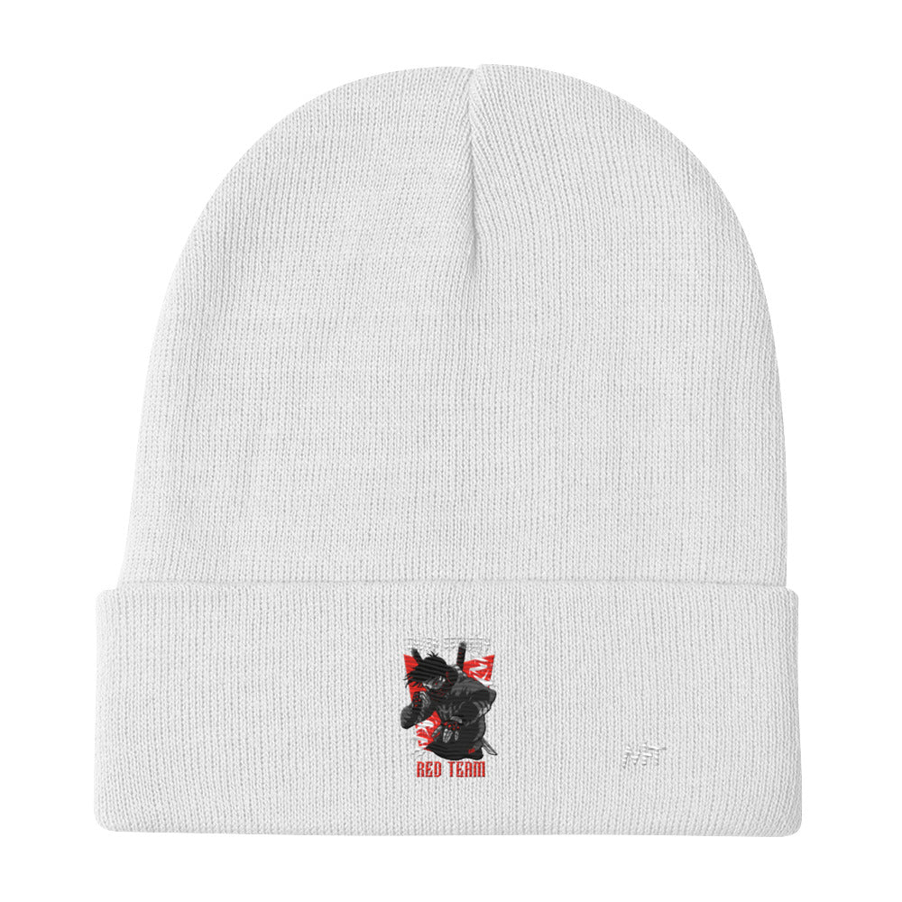 Cyber Security Red Team V3 - Embroidered Beanie by DarkByteGear