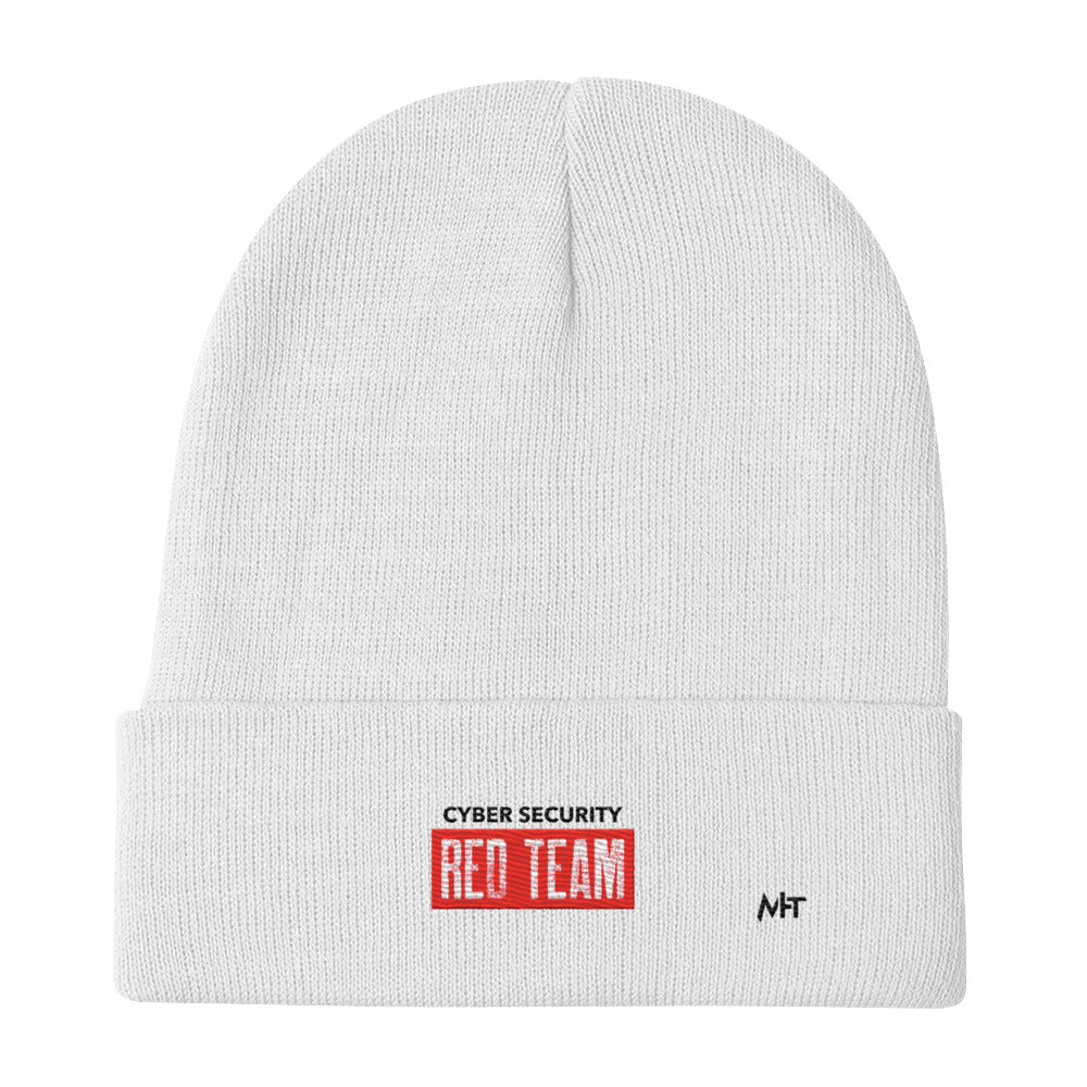 Cyber Security Red Team V1 - Embroidered Beanie by DarkByteGear