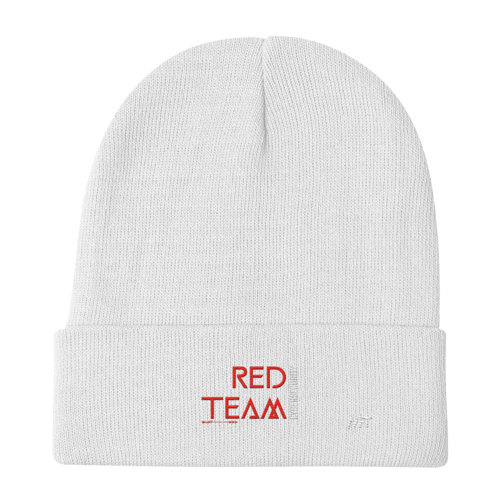 Cyber Security Red Team V4 - Embroidered Beanie by DarkByteGear