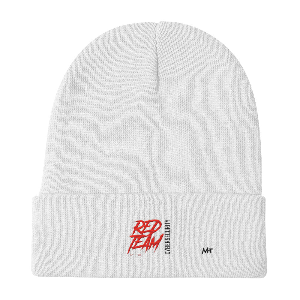 Cyber Security Red Team V6 - Embroidered Beanie by DarkByteGear