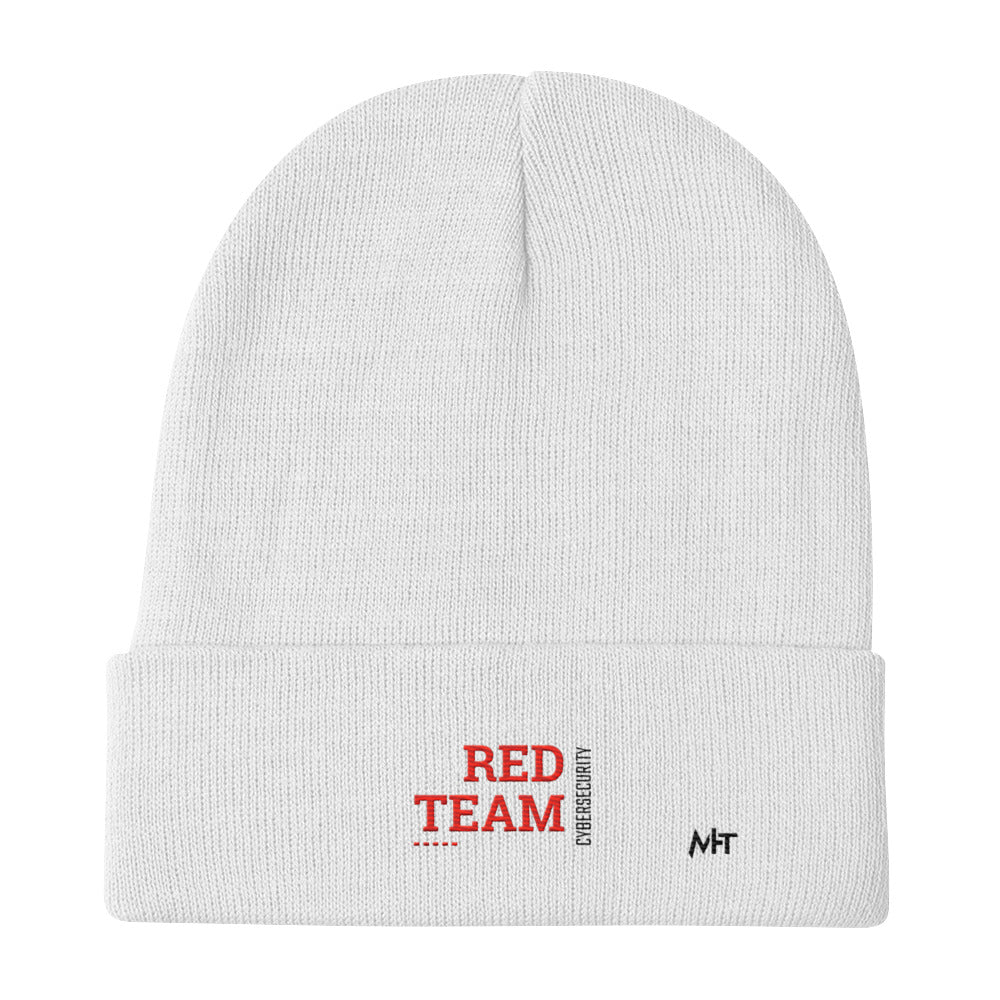 Cyber Security Red Team V12 - Embroidered Beanie by DarkByteGear