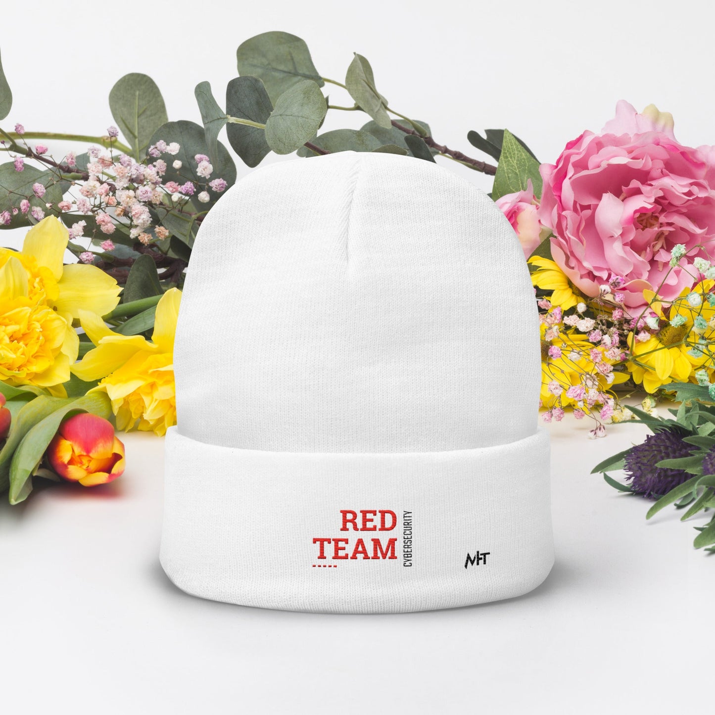 Cyber Security Red Team V12 - Embroidered Beanie by DarkByteGear
