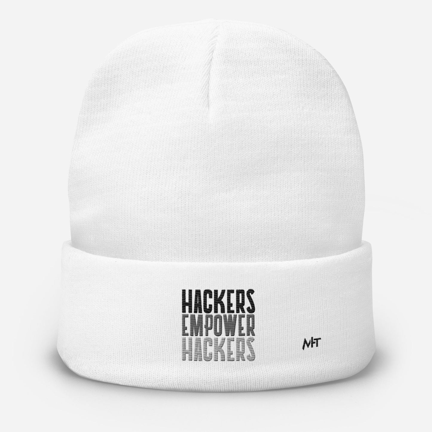 Hackers Empower Hackers - Embroidered Beanie by DarkByteGear
