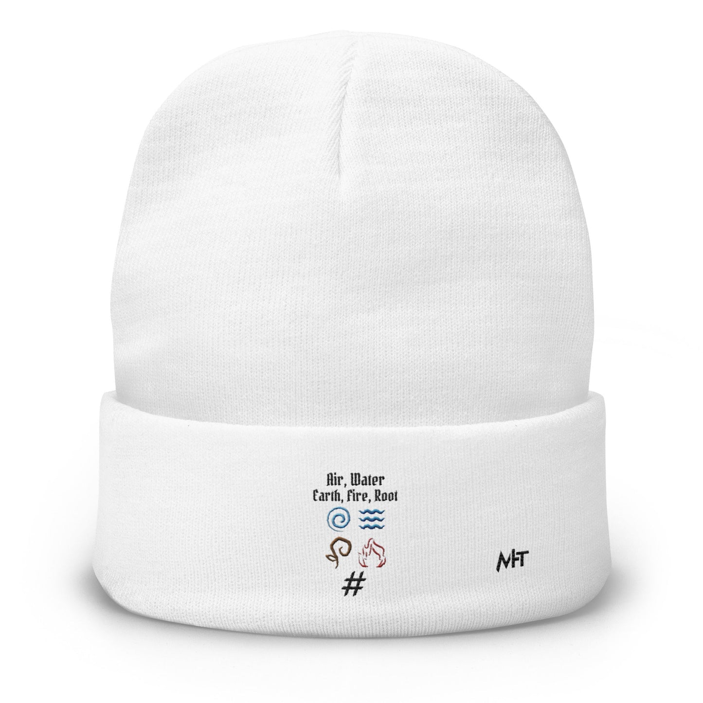 Air, Water, Earth, Fire, Root - Embroidered Beanie by DarkByteGear