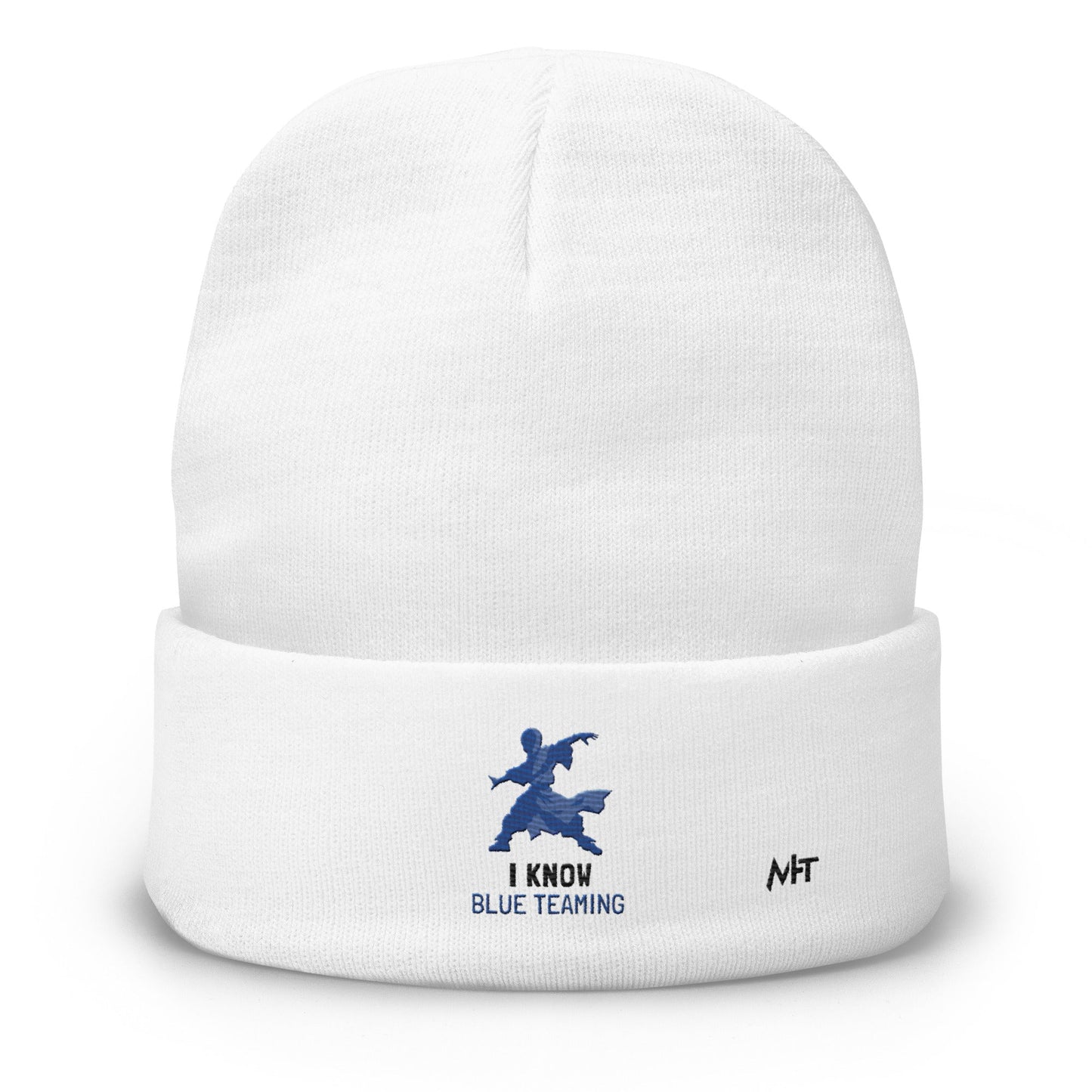 I Know Blue Teaming - Embroidered Beanie by DarkByteGear