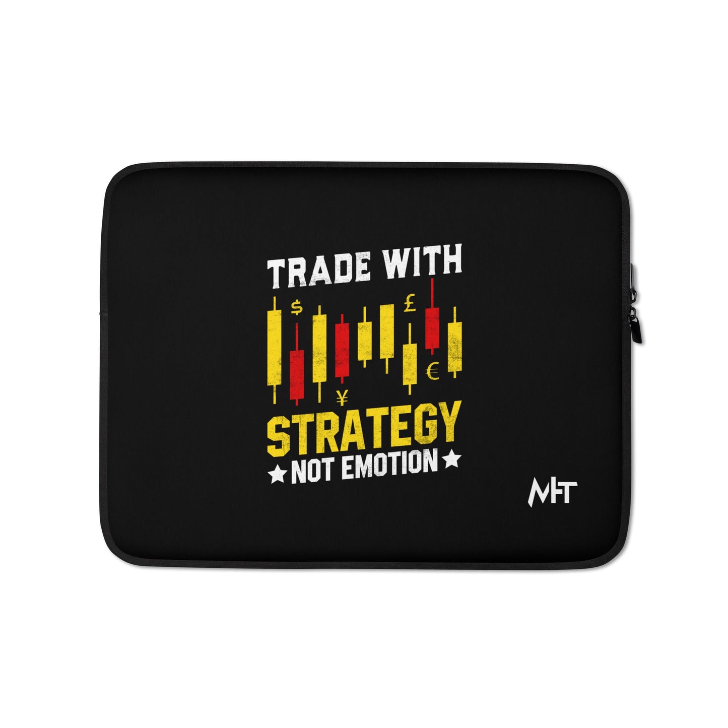 Trade with Strategy not Emotion - Laptop Sleeve by DarkByteGear