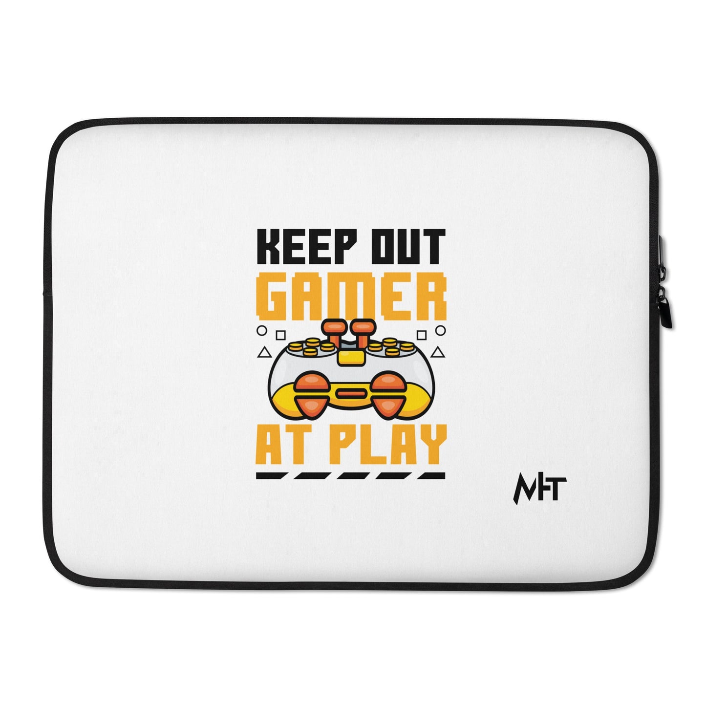 Keep Out Gamer At Play Rima 7 in Dark Text - Laptop Sleeve by DarkByteGear