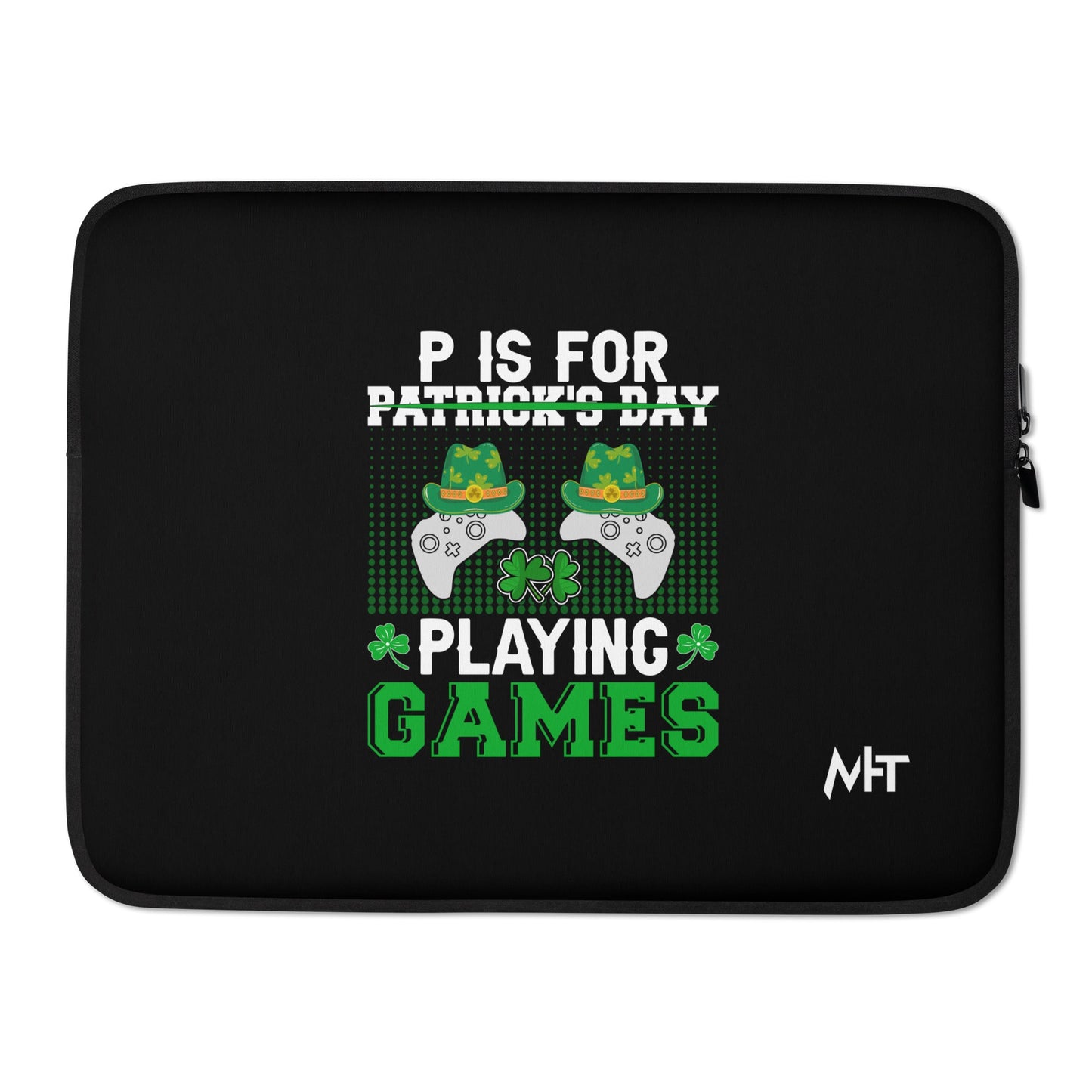 P is for "Playing Games" - Laptop Sleeve by DarkByteGear
