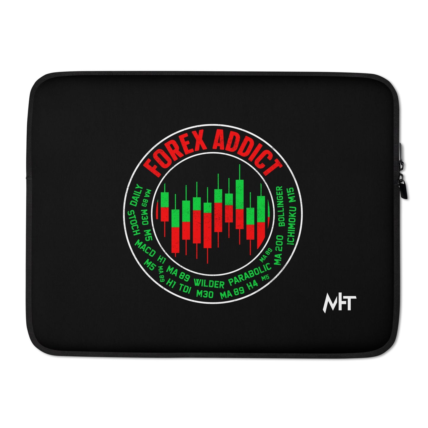 Forex Addict ( RK ) - Laptop Sleeve by DarkByteGear