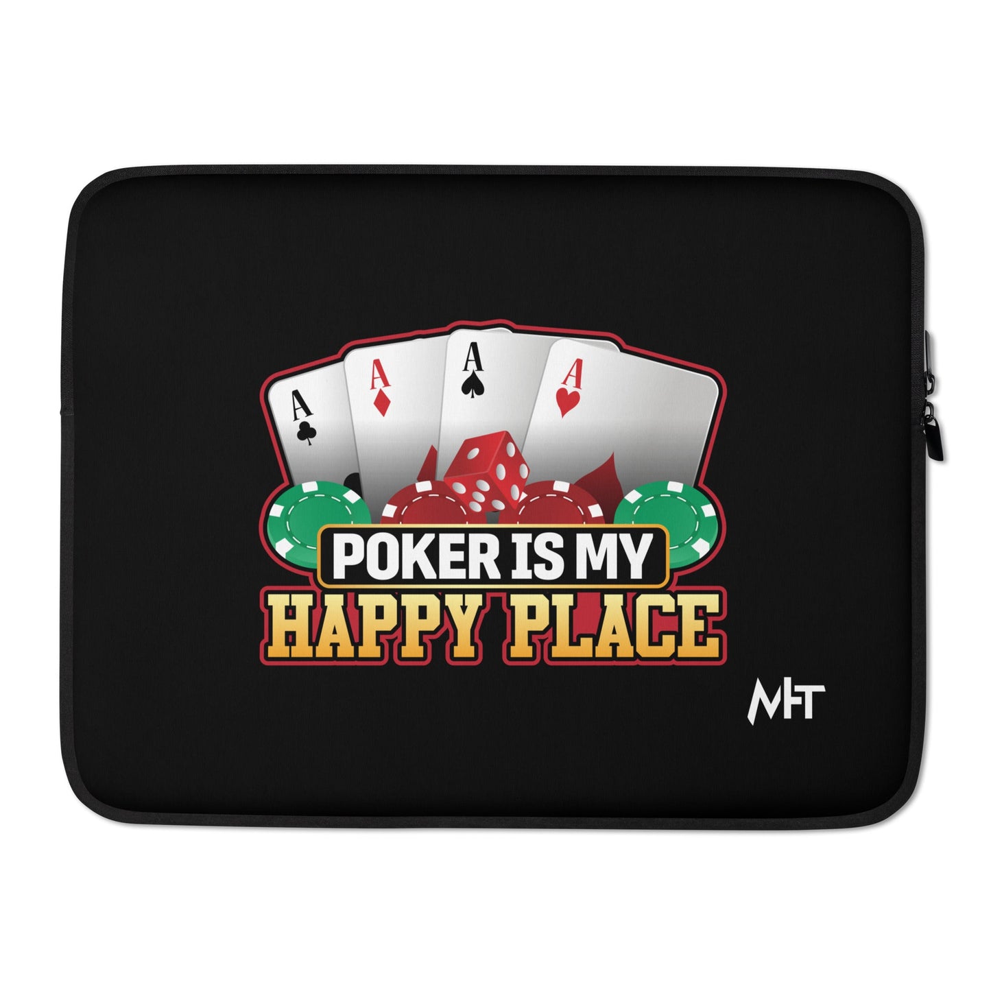 Poker Dad is like a Normal Dad but much Cooler - Laptop Sleeve by DarkByteGear