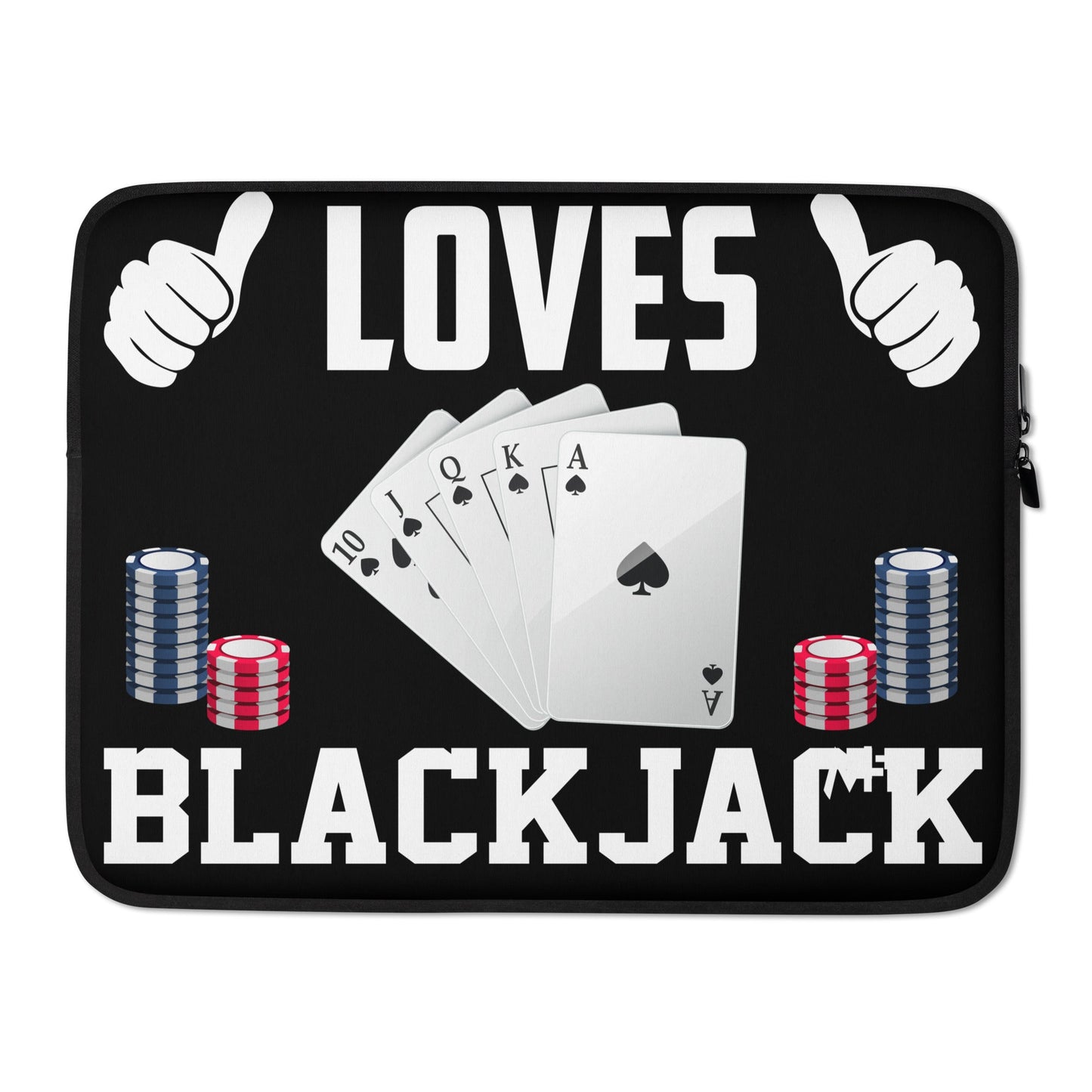 This Guy Loves Black Jack - Laptop Sleeve by DarkByteGear