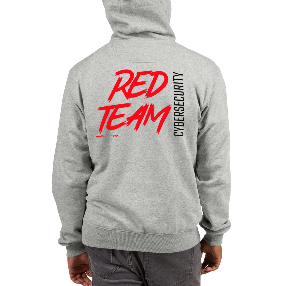 Cyber Security Red Team v6 - Champion Hoodie (back print) by DarkByteGear
