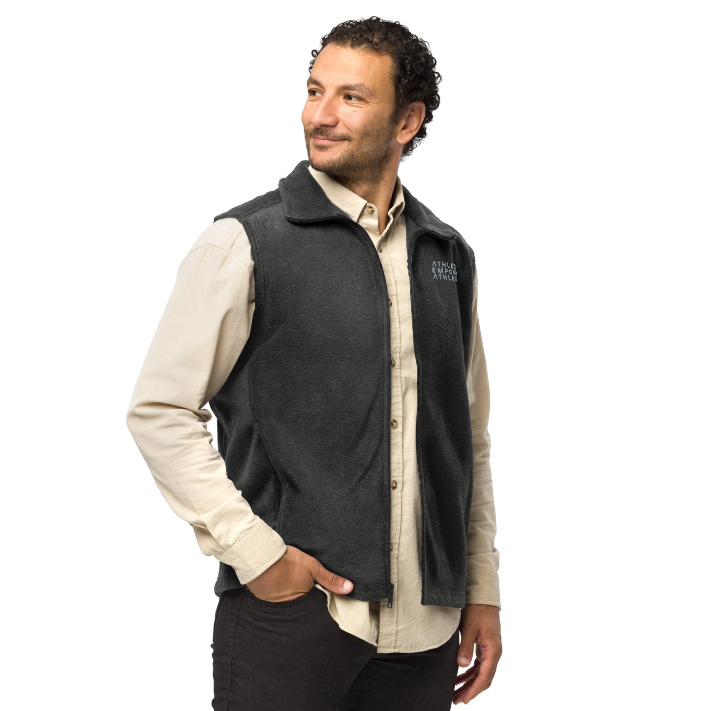 Athletes Empower Athletes - Men’s Columbia fleece vest by DarkByteGear