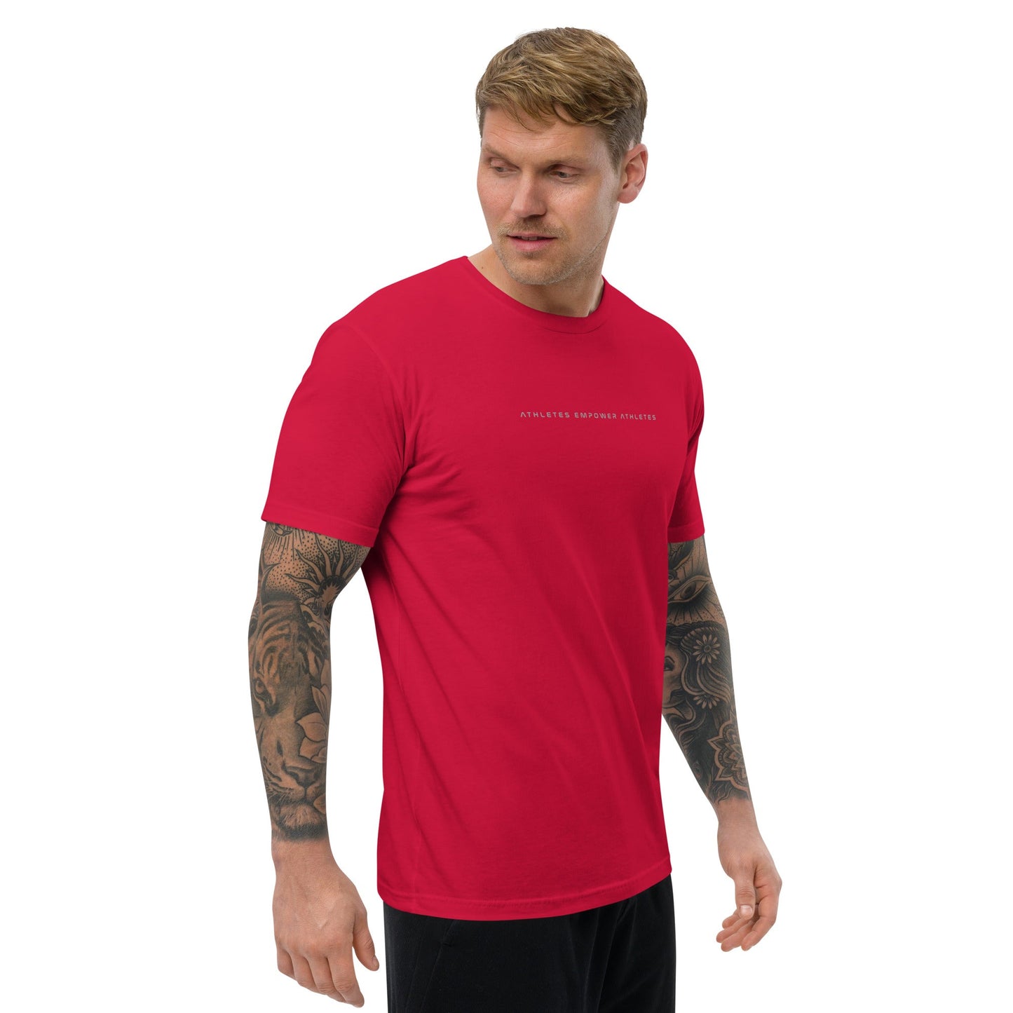 Athletes Empower Athletes - Short Sleeve T-shirt by DarkByteGear