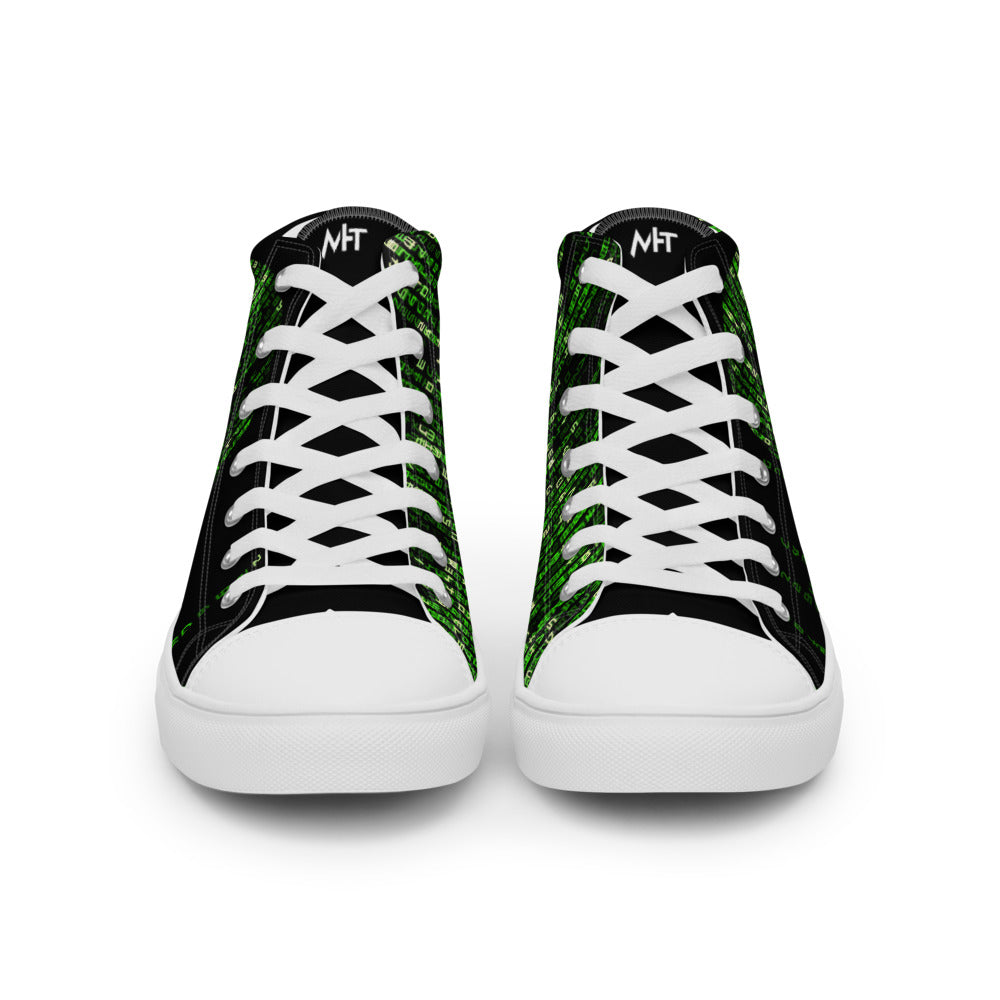 The source code - Men’s high top canvas shoes by DarkByteGear