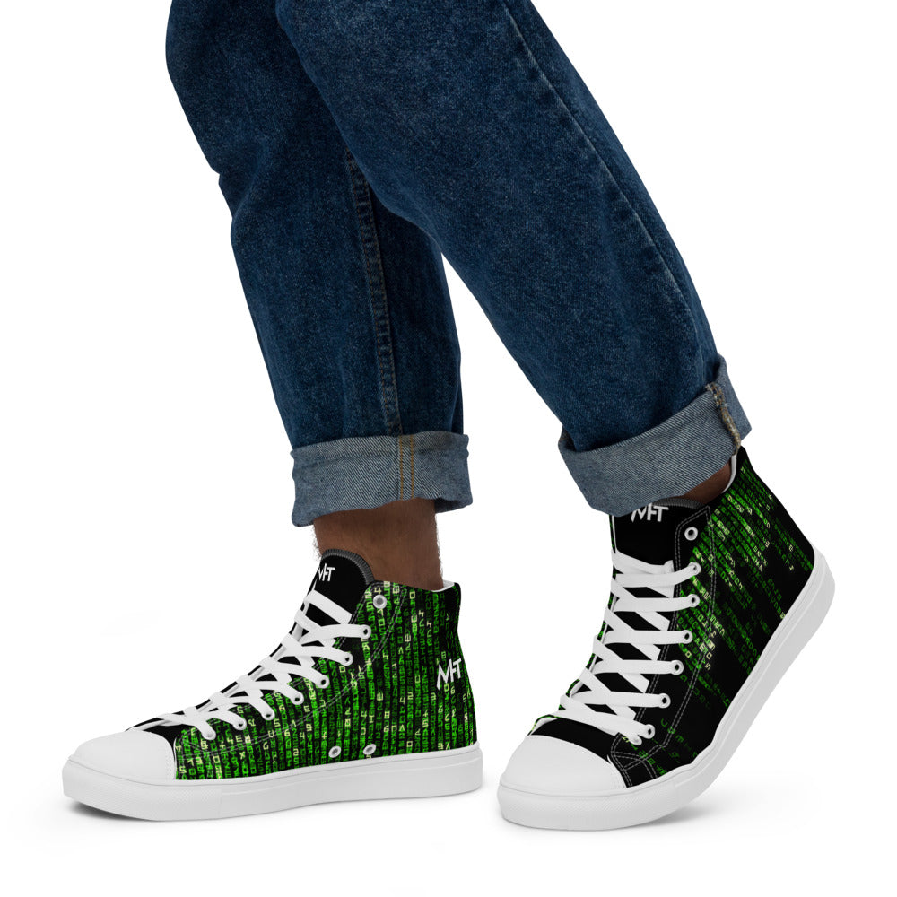 The source code - Men’s high top canvas shoes by DarkByteGear