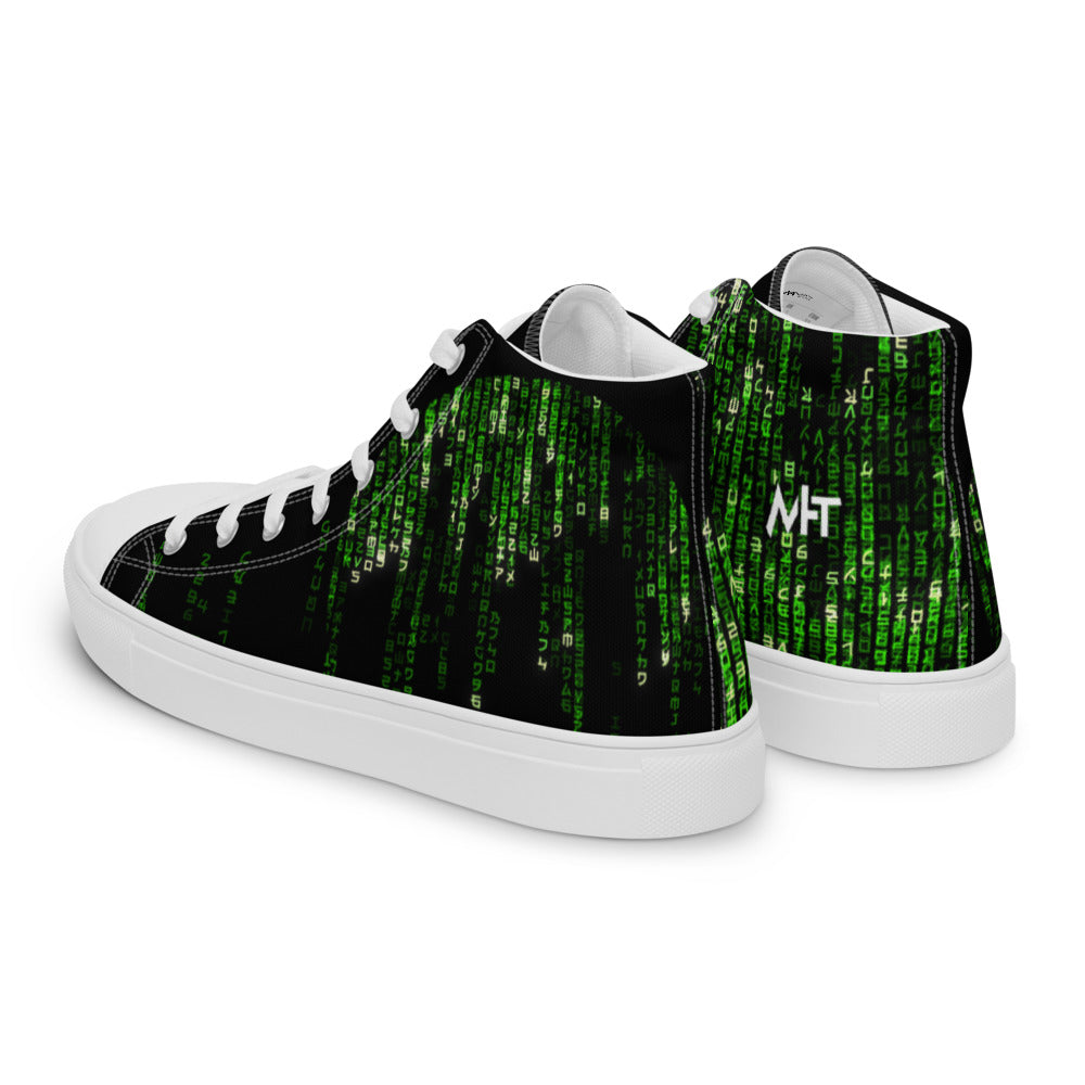 The source code - Men’s high top canvas shoes by DarkByteGear