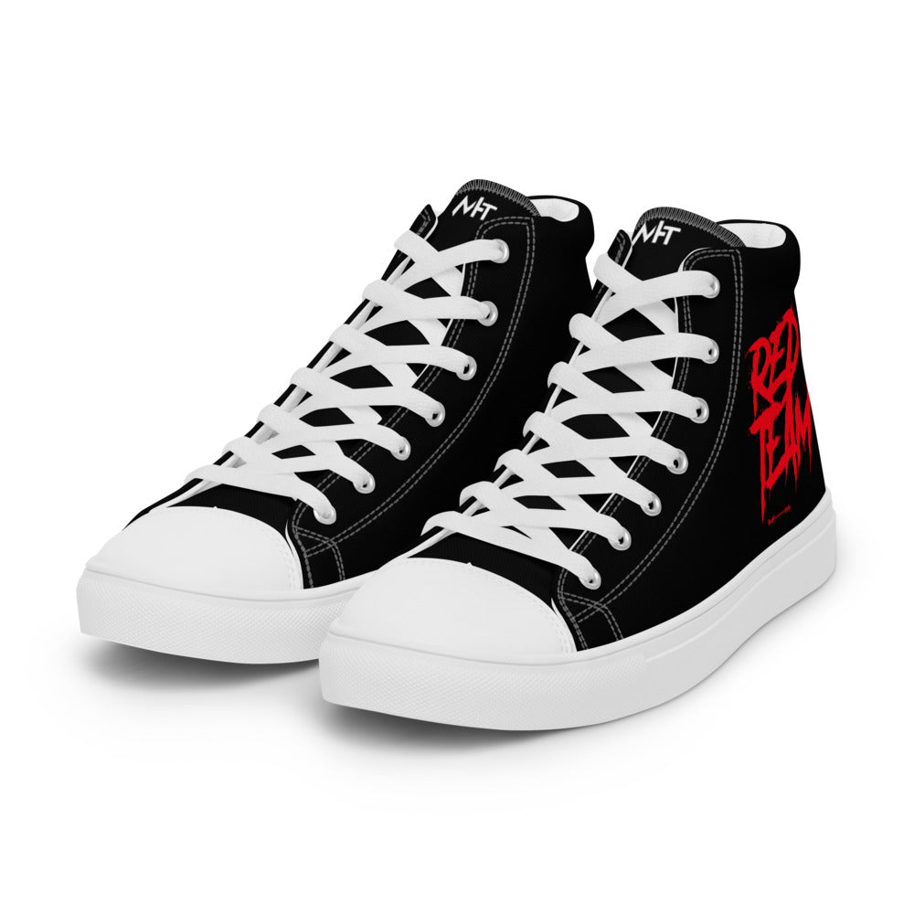 Cyber Security Red Team V10 - Men’s high top canvas shoes by DarkByteGear