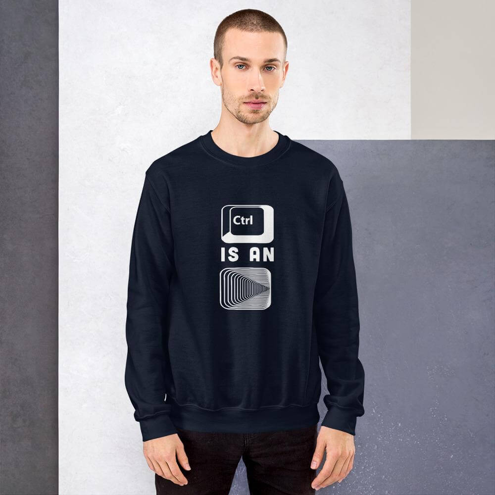 Control is an illusion - Unisex Sweatshirt by DarkByteGear