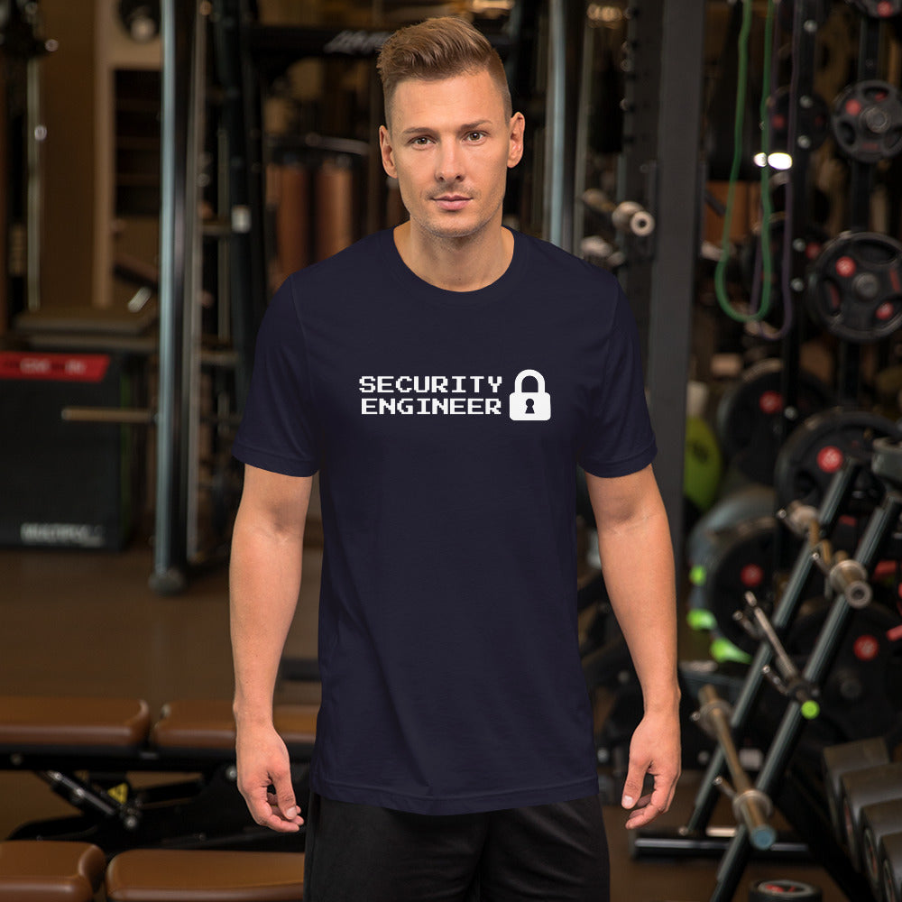 Security engineer - Short-Sleeve Unisex T-Shirt (white text) by DarkByteGear
