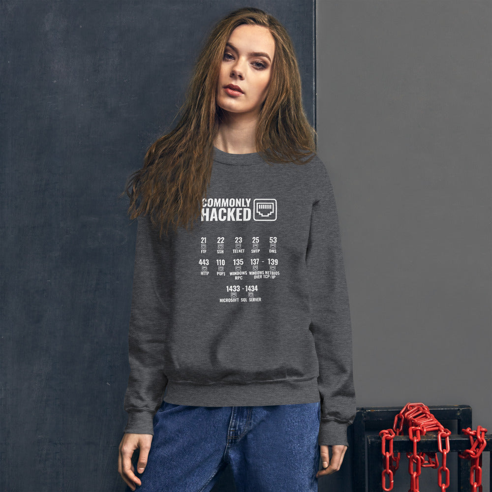 Commonly Hacked Ports - Unisex Sweatshirt by DarkByteGear
