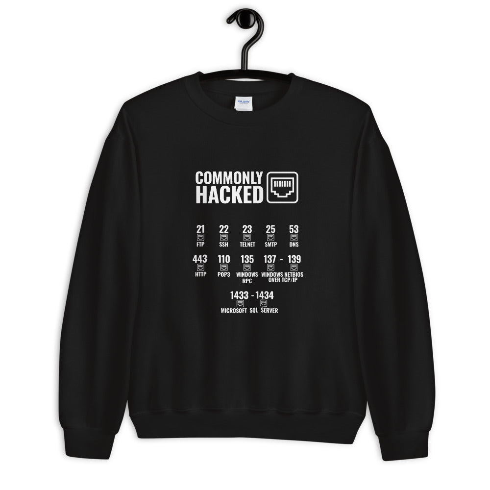 Commonly Hacked Ports - Unisex Sweatshirt by DarkByteGear