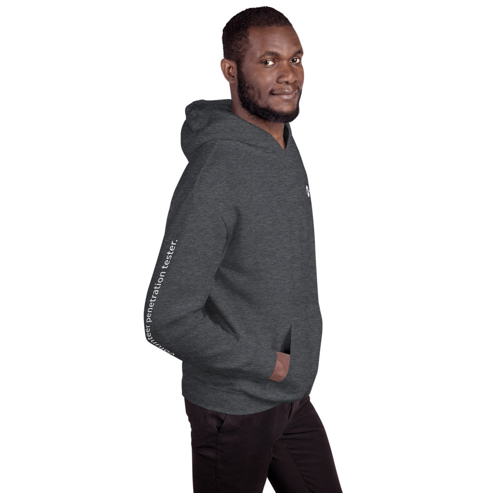 volunteer penetration tester - Unisex Hoodie (with all sides designs) by DarkByteGear