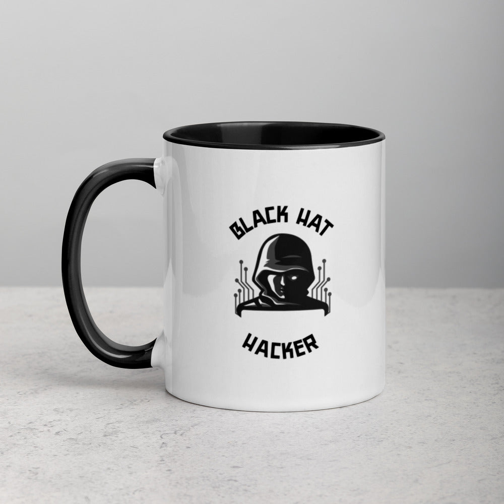 Black Hat Hacker - Mug with Color Inside by DarkByteGear
