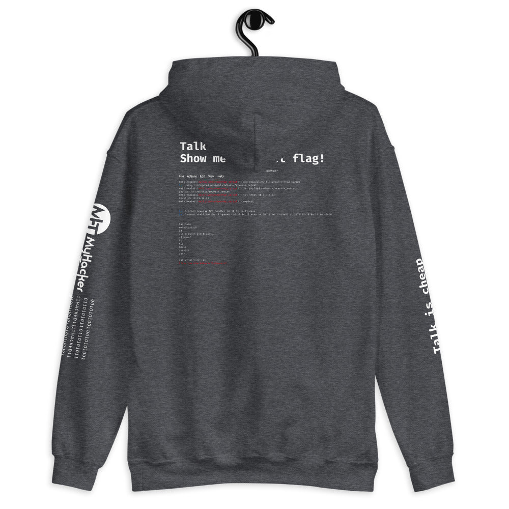Talk is cheap show me the root flag - Unisex Hoodie by DarkByteGear