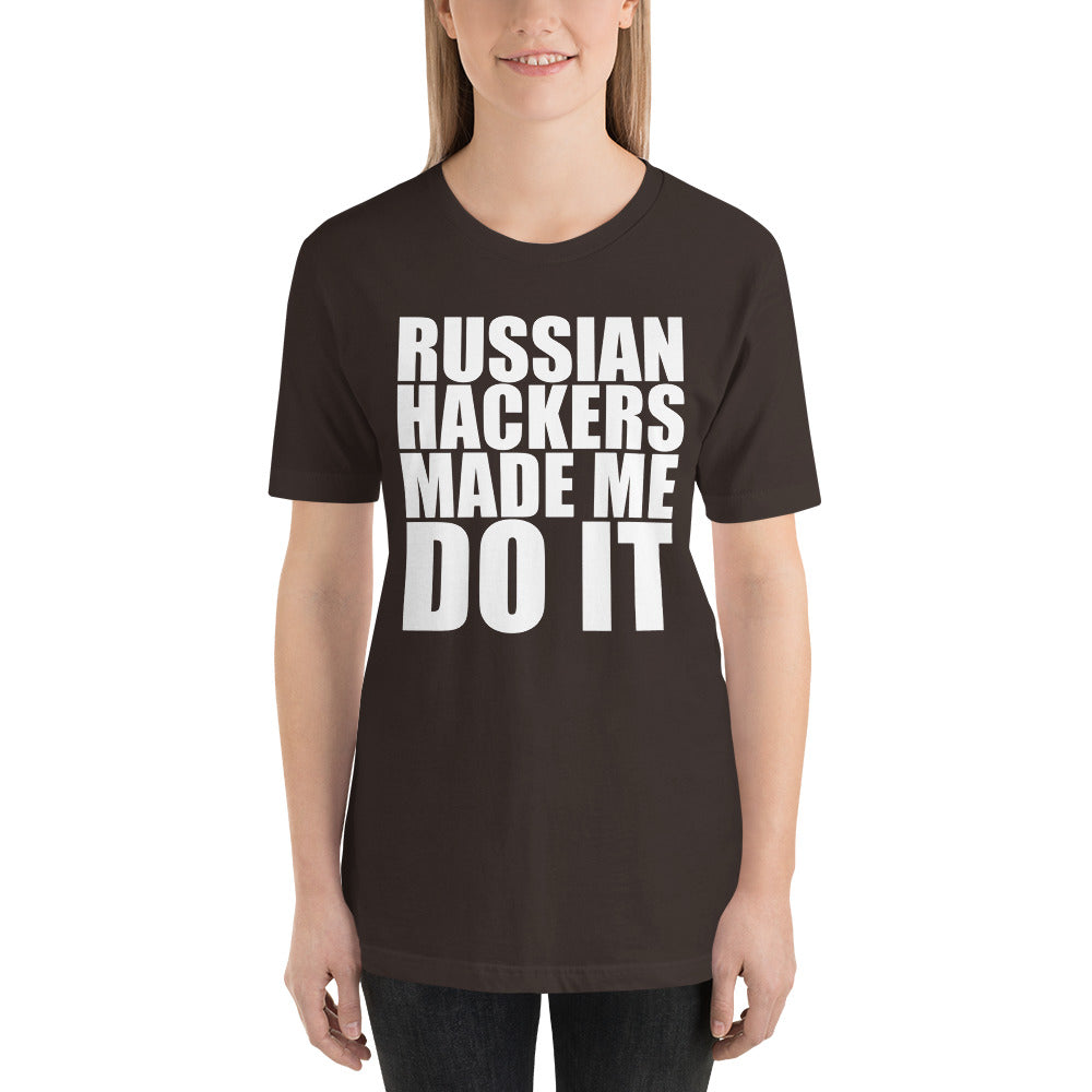 Russian hacker - Short-Sleeve Unisex T-Shirt by DarkByteGear