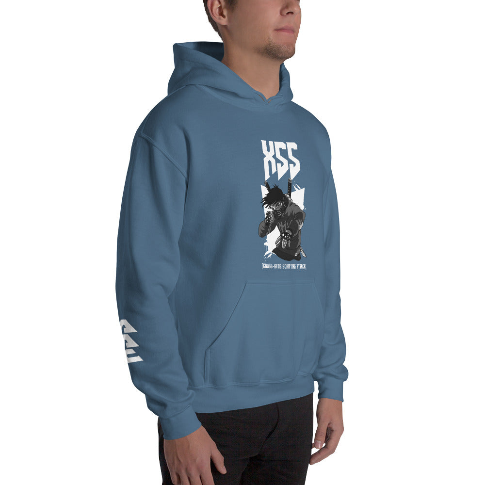 XSS cross-site scripting attack - Unisex Hoodie by DarkByteGear