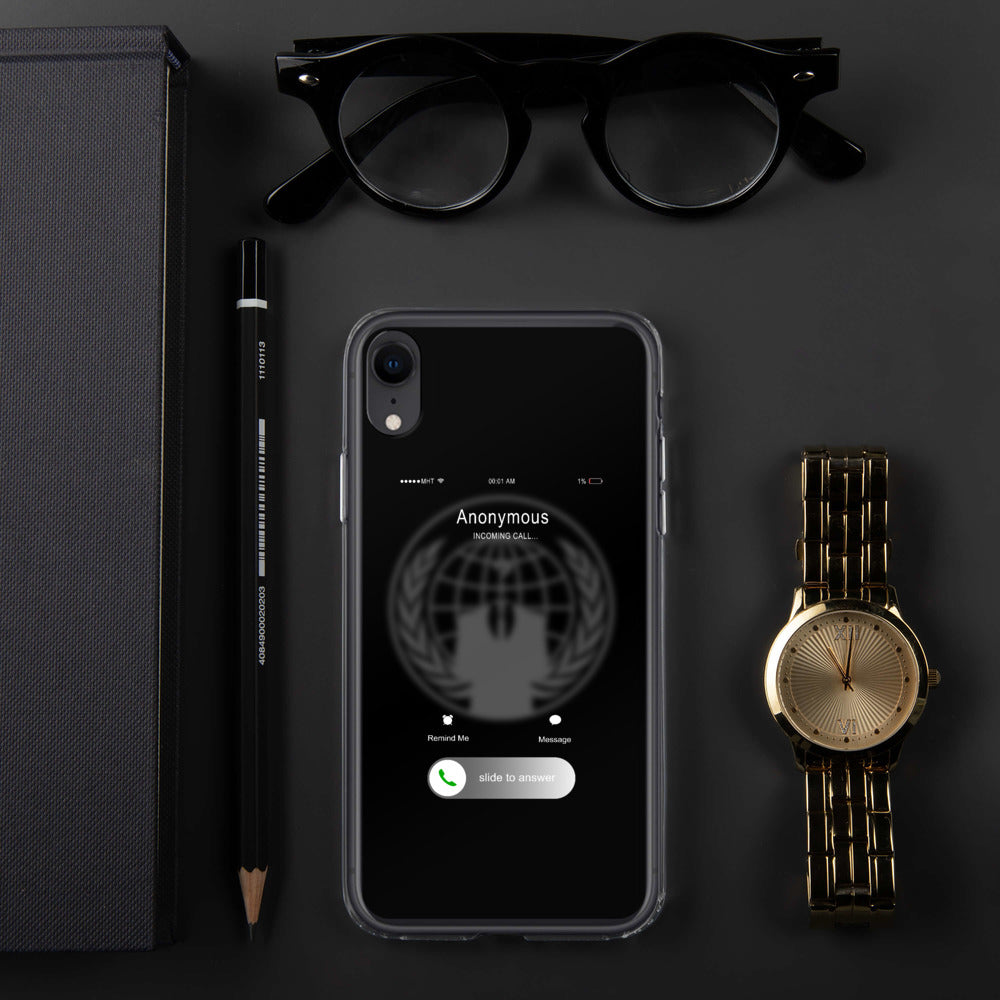 Anonymous incoming call - iPhone Case by DarkByteGear