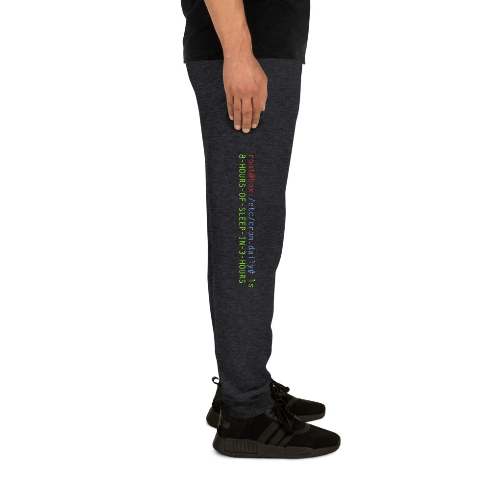 8 hours of sleep in 3 hours - Unisex Joggers by DarkByteGear