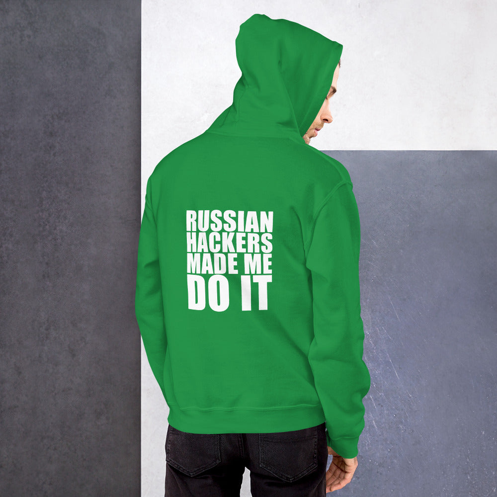 Russian hackers - Unisex Hoodie (white text) by DarkByteGear