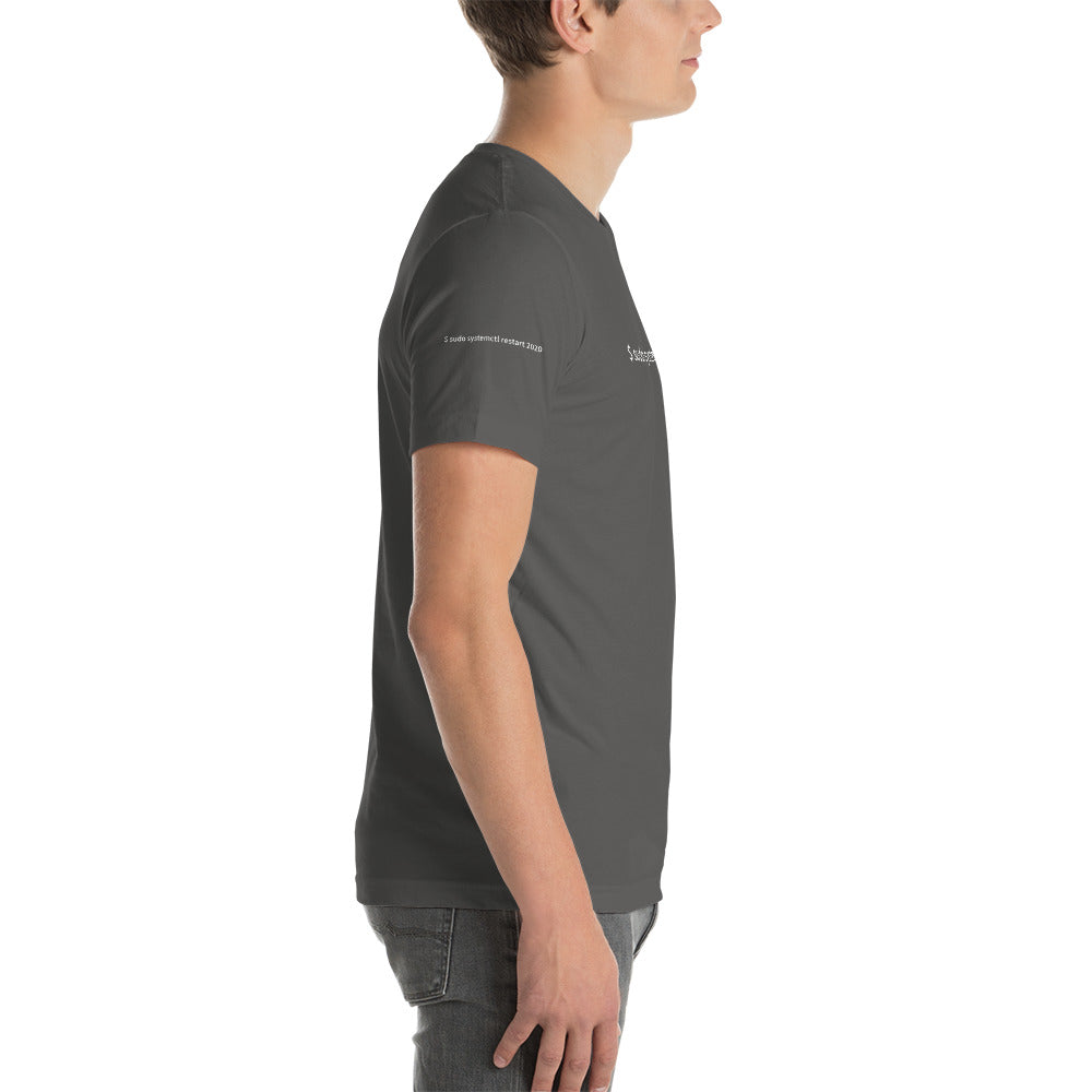 $ sudo systemctl restart 2020 - Short-Sleeve Unisex T-Shirt ( with all sides design) by DarkByteGear