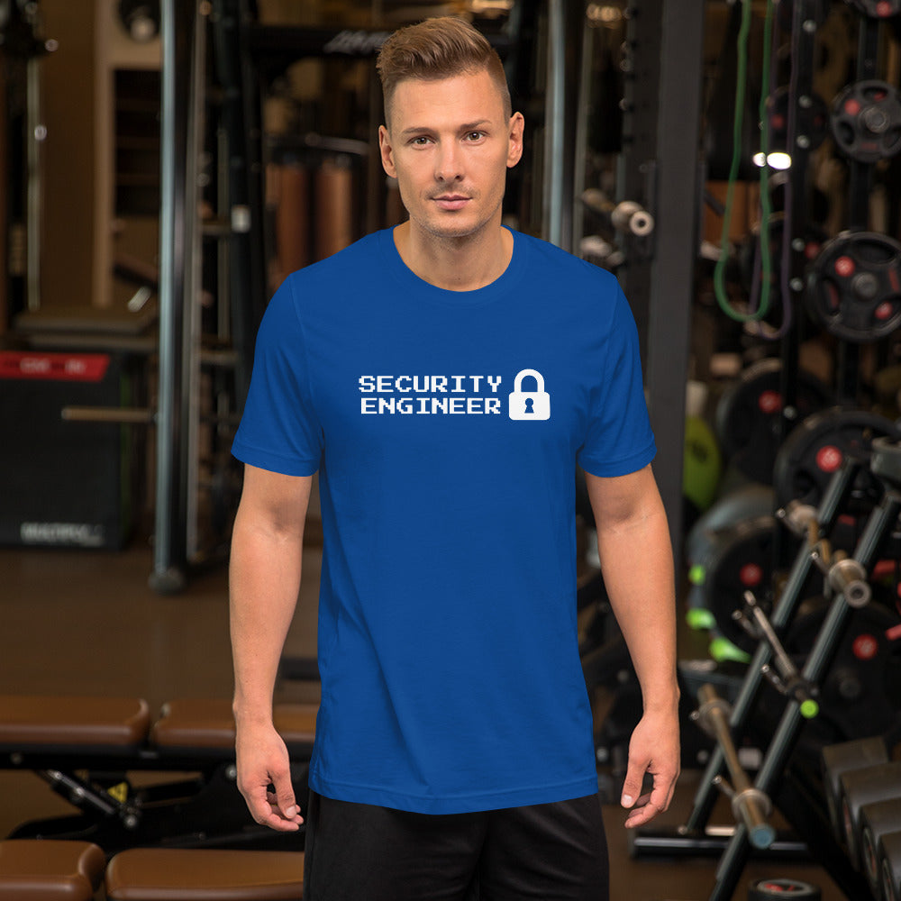 Security engineer - Short-Sleeve Unisex T-Shirt (white text) by DarkByteGear