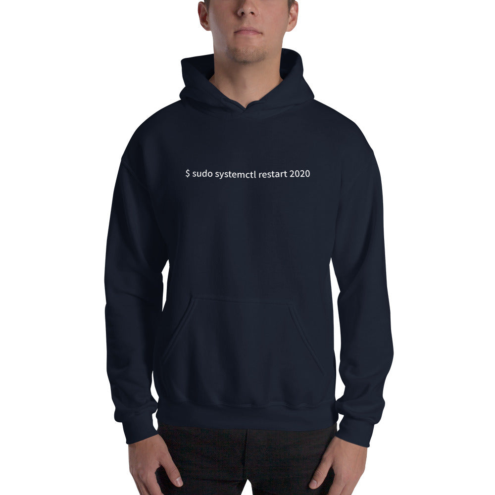 $ sudo systemctl restart 2020 - Unisex Hoodie by DarkByteGear