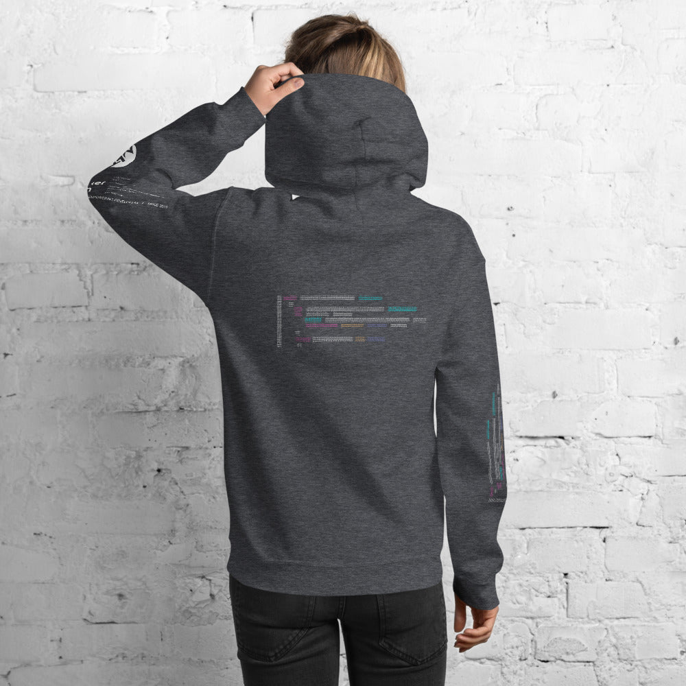 Code in ASCII - Unisex Hoodie by DarkByteGear