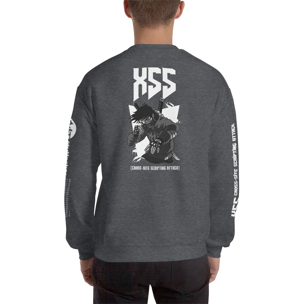 XSS cross-site scripting attack - Unisex Sweatshirt by DarkByteGear
