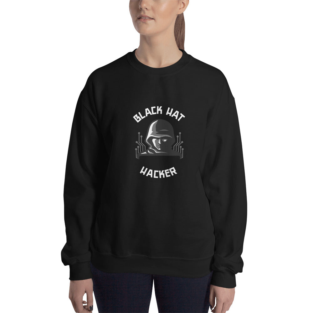 Black Hat Hacker - Unisex Sweatshirt by DarkByteGear