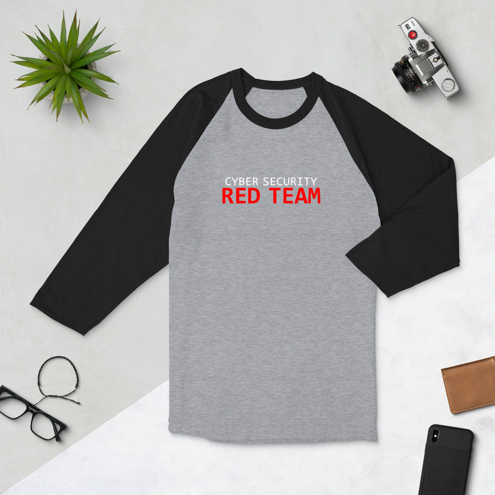 Cyber Security Red Team - 3/4 sleeve raglan shirt by DarkByteGear