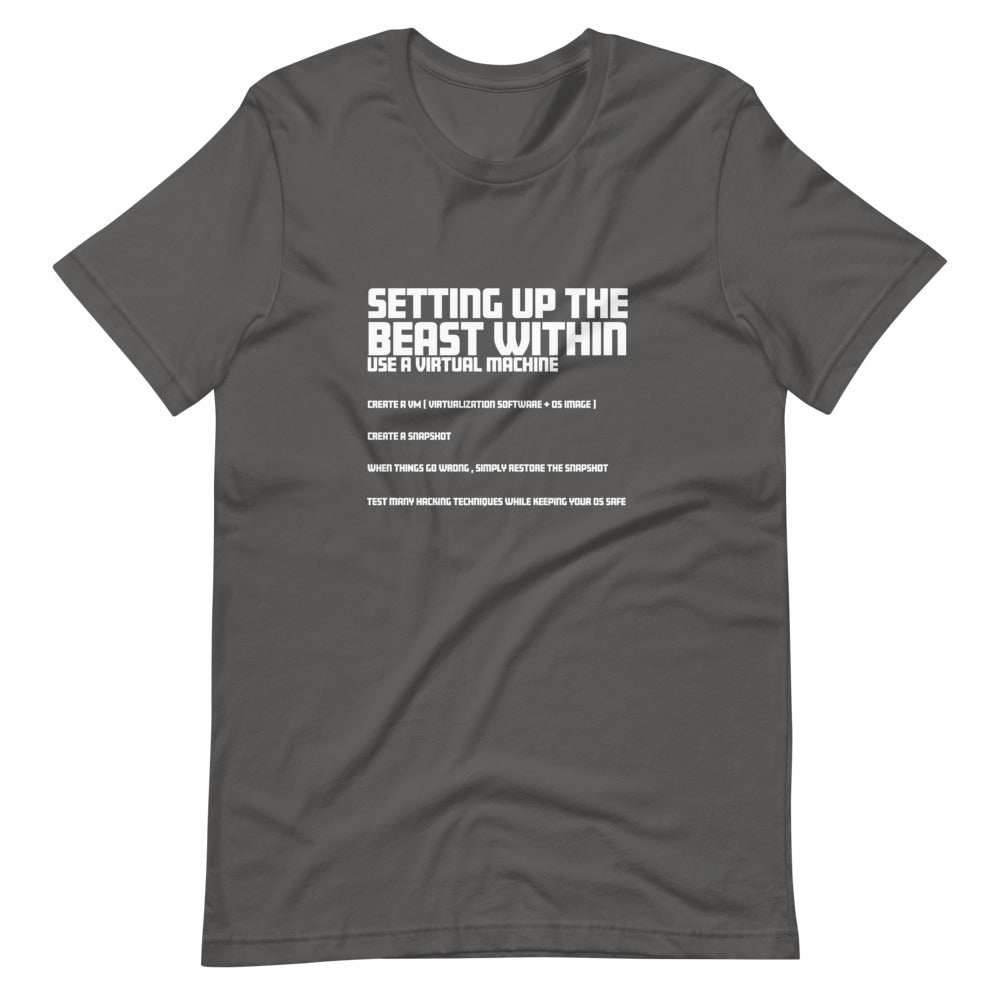 Setting Up the beast within - Short-Sleeve Unisex T-Shirt by DarkByteGear